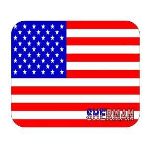  US Flag   Sherman, Texas (TX) Mouse Pad 