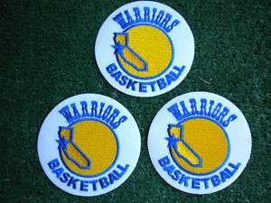 Vintage Golden State Warriors Patch Lot of 3 SEWN  