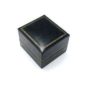   Cartier Design Leatherette Black Jewelry Ring Gift Box: Jewelry