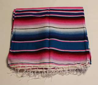 Sarape Serape Mexican Blanket, Saltillo Southwest Throw  