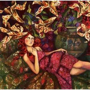    La Sieste Sous Les Fleurs by Delphine Cossais 6x6