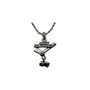  Silver Girlz Play Hard Hockey Necklace by First String 