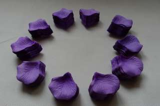 4000pc Dark Purple Silk Rose Petals Wedding Party BN  