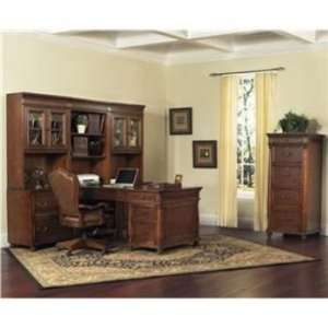  Wesley Cherry Desk Unit with Hutched Cabinet
