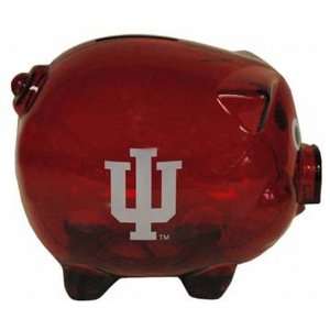  NCAA Indiana Hoosiers Clear Plastic Piggy Bank