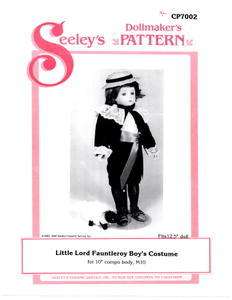 Seeleys Pattern Little Lord Fauntleroy Boys Costume  