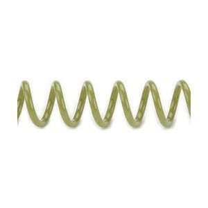  Ring Binding System Spiral Rings 9mm 12 3/Pkg   Plastic Olive Green 