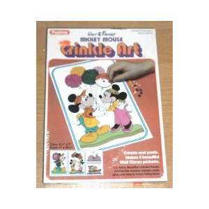 Walt Disney Mickey Mouse Crinkle Art: Everything Else