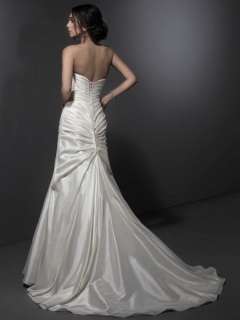 New Gorgeous Pleated Corset Bodice Mermaid Wedding Dress Bridal 
