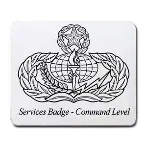  Services Badge Command Level Mouse Pad