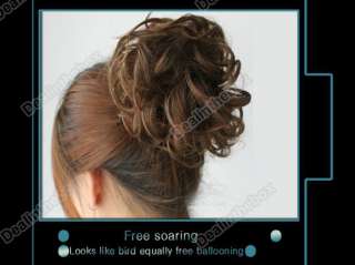 Stylish Pony Tail Hair Bun Hairpiece Wig Scrunchie  