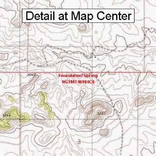  USGS Topographic Quadrangle Map   Foundation Spring 