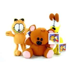  Garfield the Cat Plush Set  Garfield, Odie, Pooky 10 14 