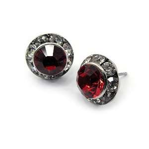   and Clear Sparkling Crystal Stud Earrings Fashion Jewelry Jewelry