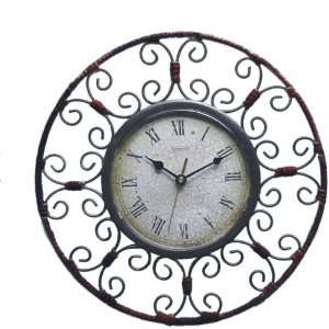  Vintage aged patina Metal Wired wall clock[1400]