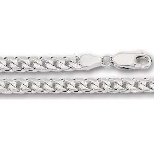  14K White Gold Miami Cuban Link Chain (Width 4.4mm) Length 