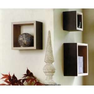  Nexxt By Linea Cubbi 3 piece Shelf Set, Brown and Taupe 