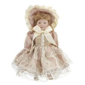  Personalized Victorian Doll   Mauve & Ivory Christmas 