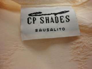 CP Shades Sausalito Beige All Rayon Long Floral Shift Dress M Medium 