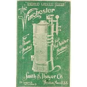   Winchester Hot Water Steam Heater   Original Print Ad