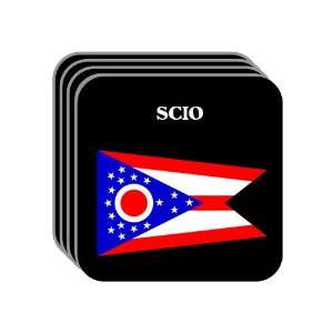  US State Flag   SCIO, Ohio (OH) Set of 4 Mini Mousepad 