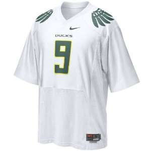  Oregon Ducks White #9 College Football Jersey By Nike 