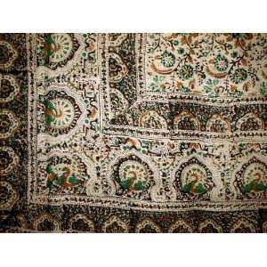  Dabu Dyed Jaipur Tapestry Spread Throw Coverlet