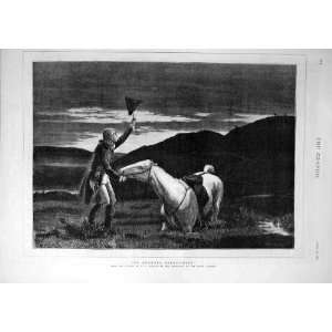  1877 Awkward Predicament Horsley Horse Rider Bog Marsh 