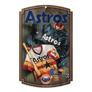  WinCraft Houston Astros Jersey Wood Sign: Sports 