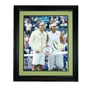  Tennis Greats Roger Federer and Rafael Nadal Framed 16x 