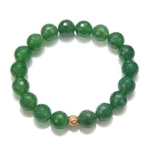  Satya Jewelry Burst of Joy Green Onyx and Lotus Stretch 