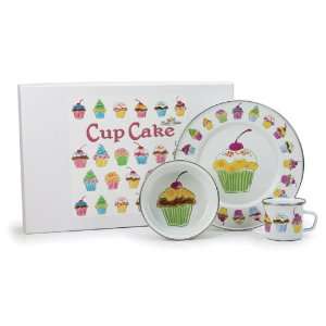  Cupcakes Enamelware Feeding Set: Baby
