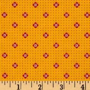  In Baltimore Dot Yellow Fabric By The Yard Arts, Crafts & Sewing