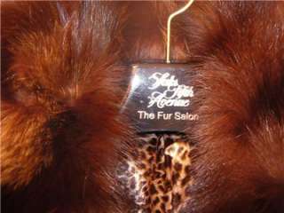 NEW $$$$$ REAL FOX FUR BROWN VEST SAKS FIFTH AVENUE NY  