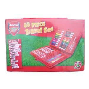  Arsenal Fc 68 Piece Football Travel Stationery Bag 