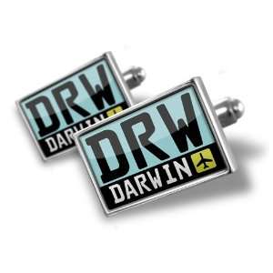   Airport code DRW / Darwin country Australia   Hand Made Cuff Links