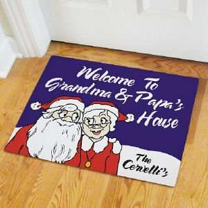  Santa & Mrs. Claus Doormat
