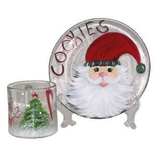   piece Santa Cookie Plate & Mug for Santa Claus. Made to Order, Signed