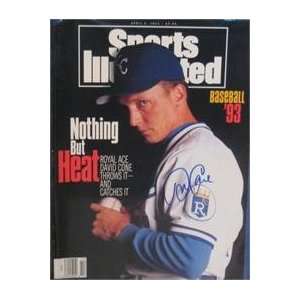 David Cone autographed Sports Illustrated Magazine (Kansas City Royals 