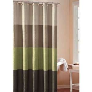  Hampton Hotel Color Block Shower Curtain in Sage: Home 
