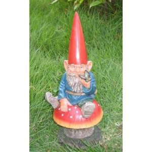  Woodland Garden Gnome   Adam with Butterfly 8 Patio 