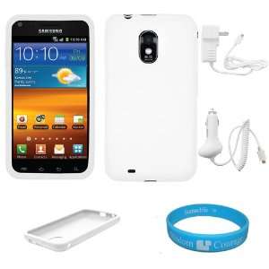 Frost White Premium Silicone Skin Cover for Samsung Galaxy S2 Epic 4G 