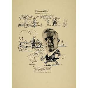  1923 Print William Aitken Chicago Home Builder Golfer 