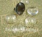 20pcs 12mm Glass Clear Cabochon Cameo Cover Cabs items in Antique 
