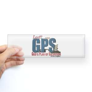   Sticker Clear Lost Use GPS Gods Plan of Salvation 