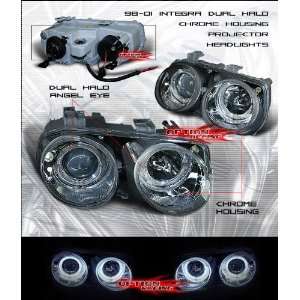  Acura Integra 98 01 DC2 DC4 Dual Halo Angel Eye Projector 