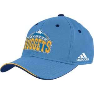  Adidas Denver Nuggets Powder Blue Draft Day Flex Fit Hat 