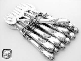 COIGNET French Sterling Silver Oyster Forks 12 pc w/box  