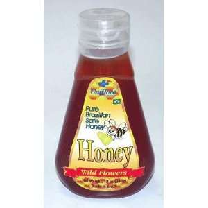  Pure Brazilian Safe Bee Honey Squeeze Jar 12 Oz 