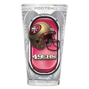   Forty Niners Hi Definition Beer Pint Drinking Glass: Sports & Outdoors